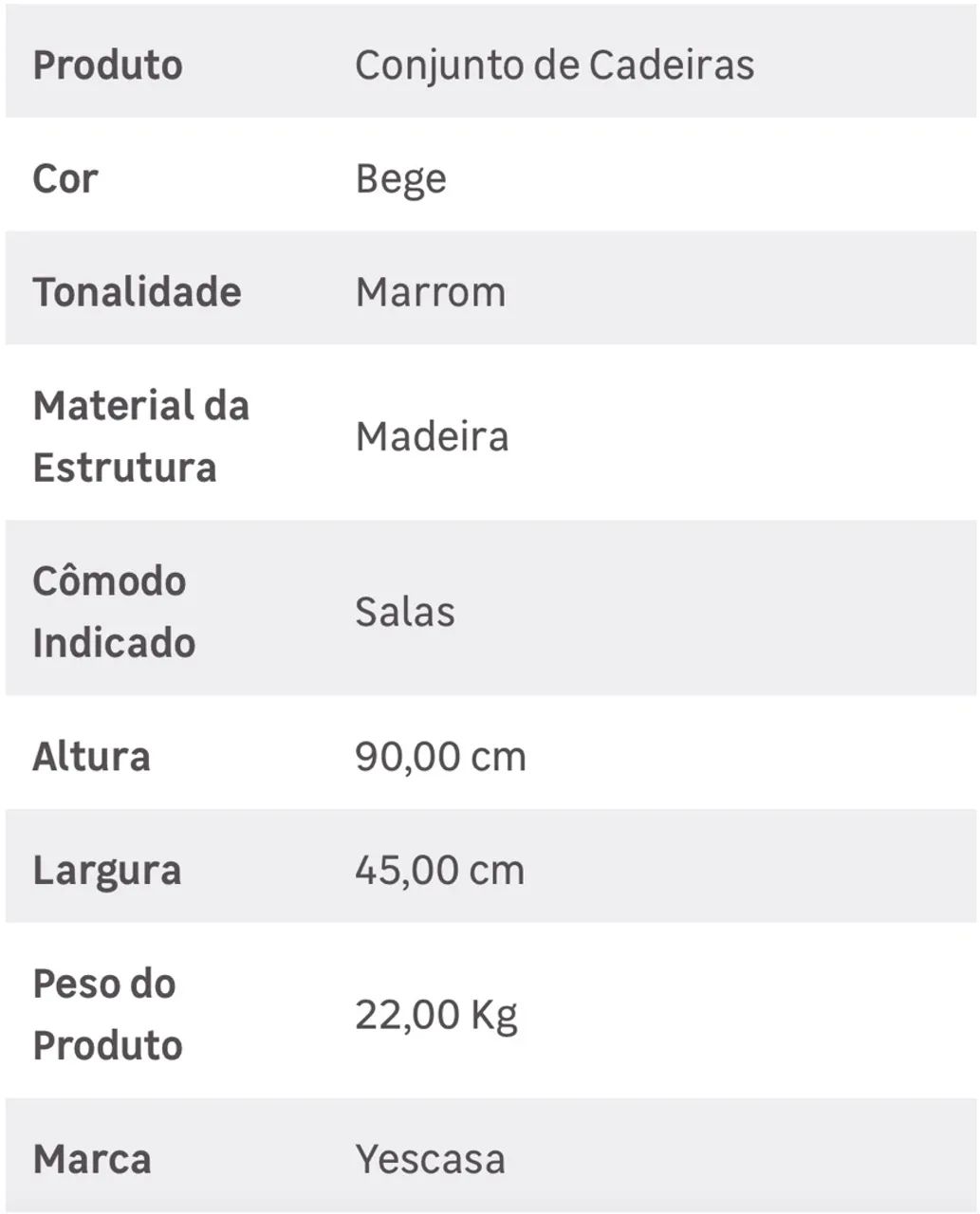 Conjunto 6 cadeiras - Foto 5