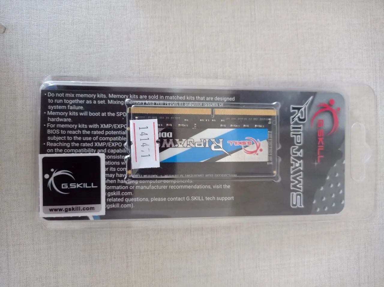 Memória DDR4 G.SKILL 8GB