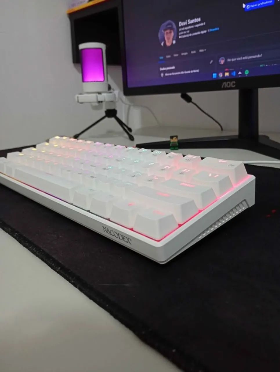 Teclado Mecânico Gamer Pra Vender Logo - Foto 3