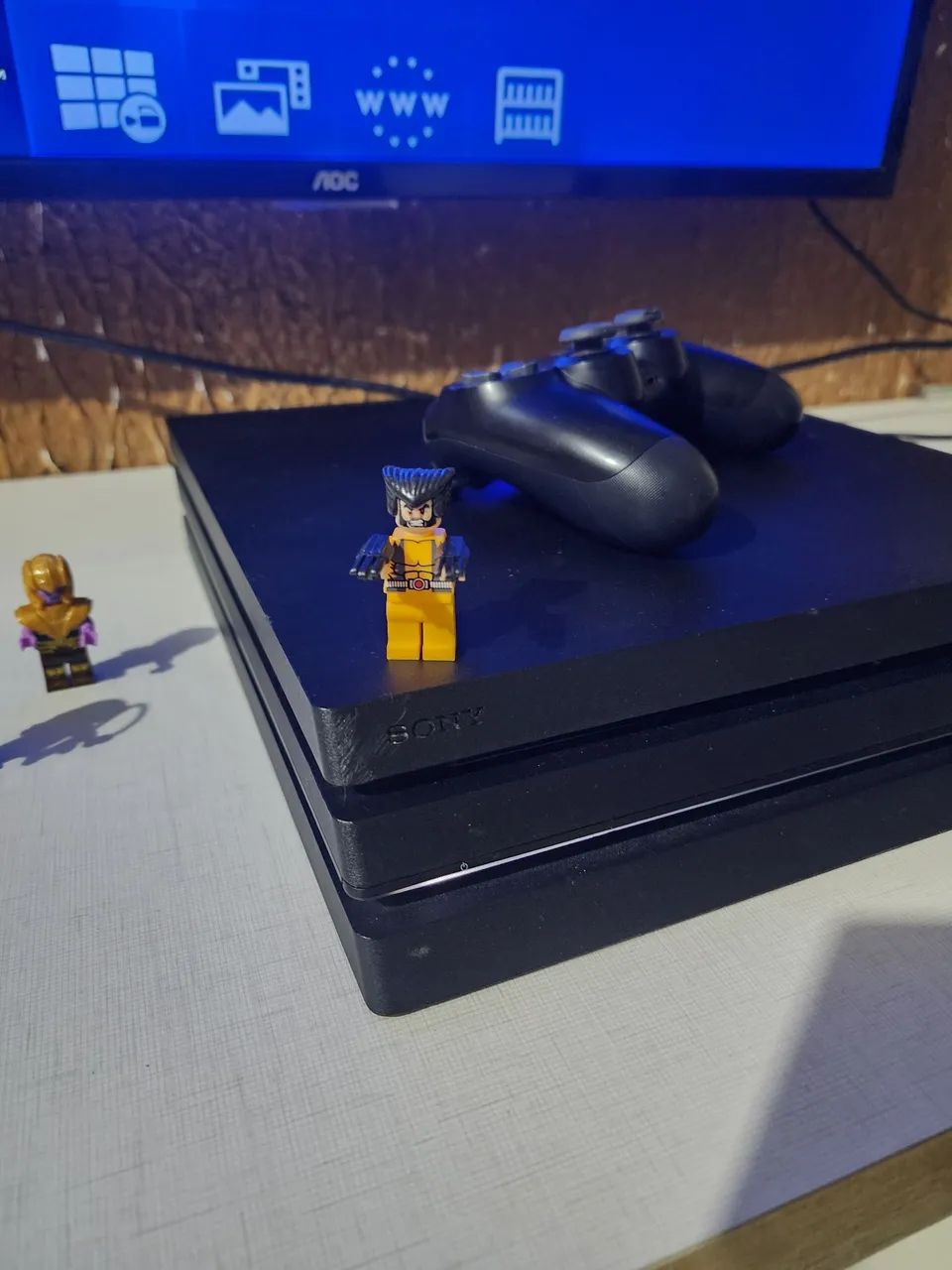 PS4 PRÓ + CONTROLE ORIGINAL  - Foto 2