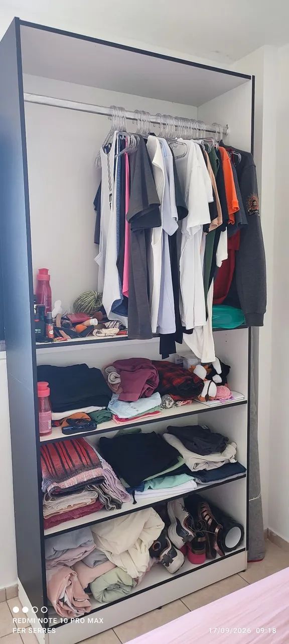 Módulo roupeiro sem porta
