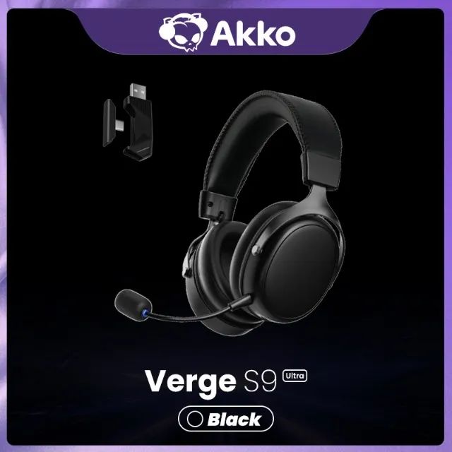 Headset s/ fio AKKO S9ULTRA - ULTIMA UNIDADE - 250hr BATERIA! - Foto 2