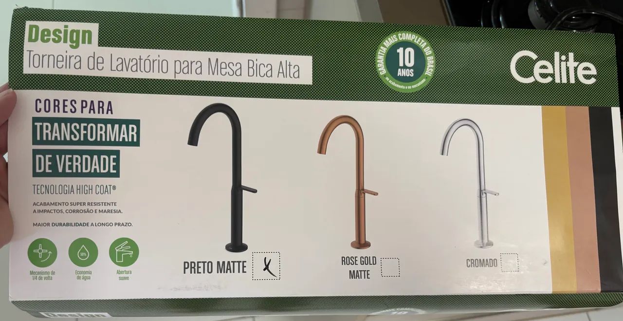 Torneira bica alta celite - Foto 2