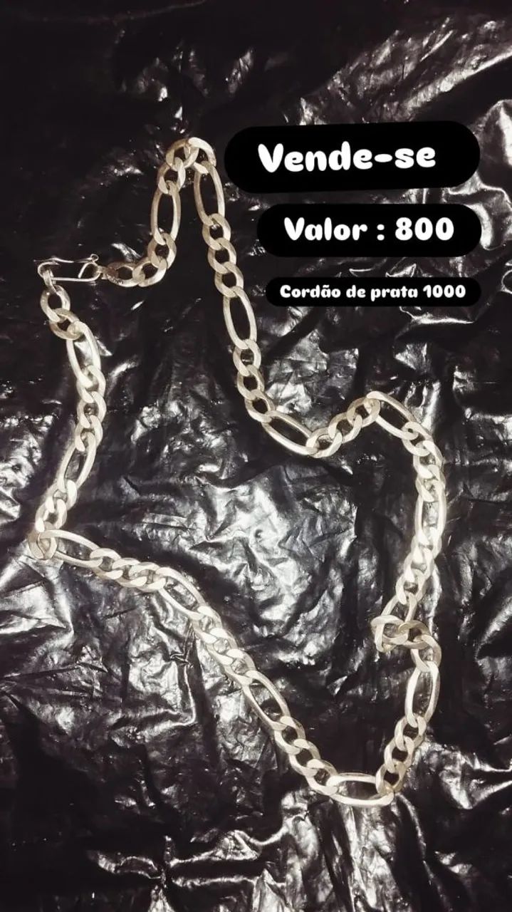Vendo cordão de prata 