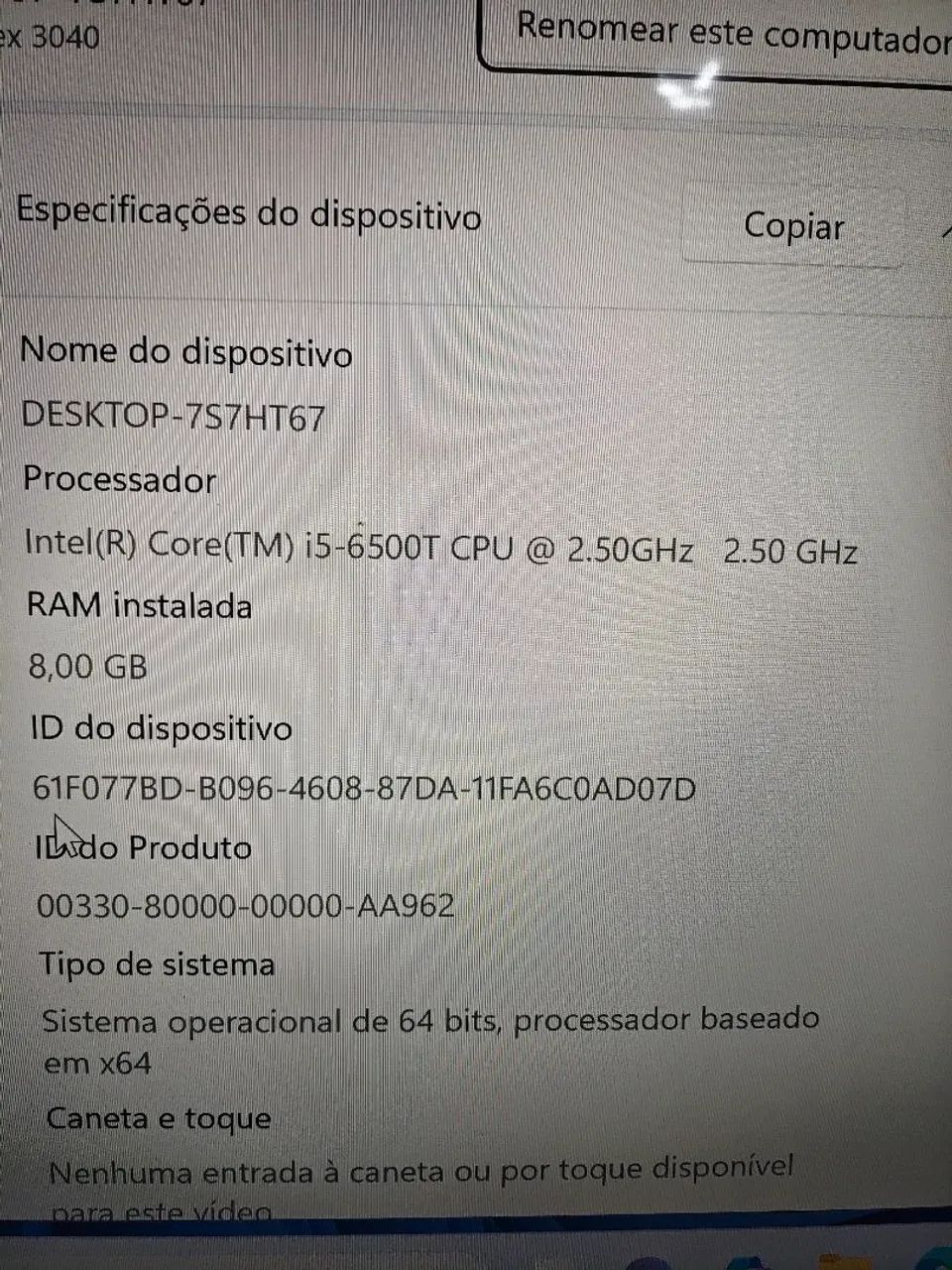 Dell MiniPc Core I5