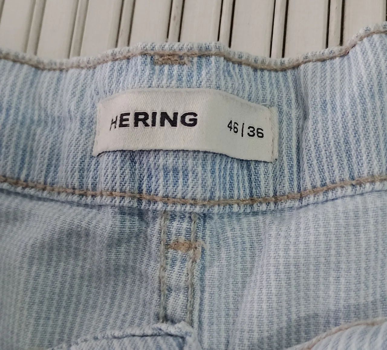 Short Jeans Listrado Hering  - Foto 3