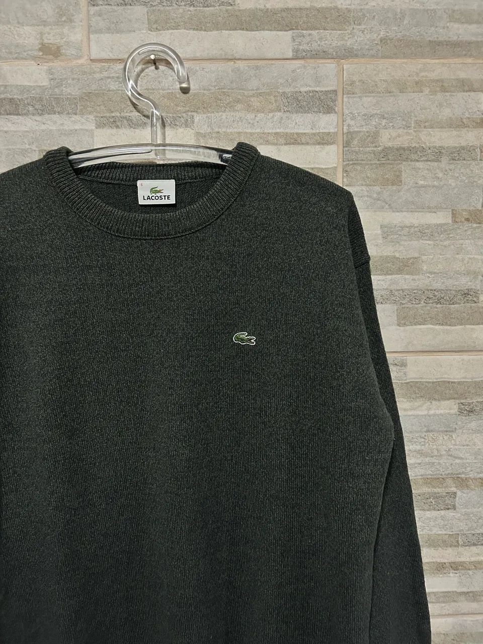 Suéter de lã verde Lacoste 6 - Foto 4