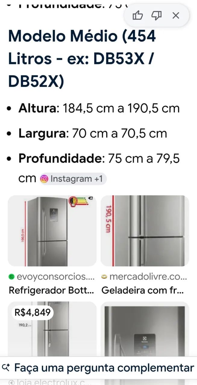 Geladeira Electrolux 