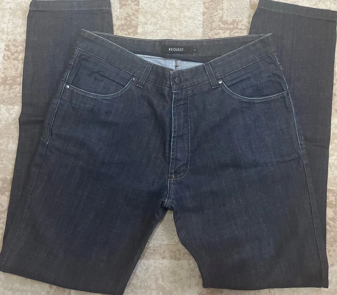 Calça jeans azul 46