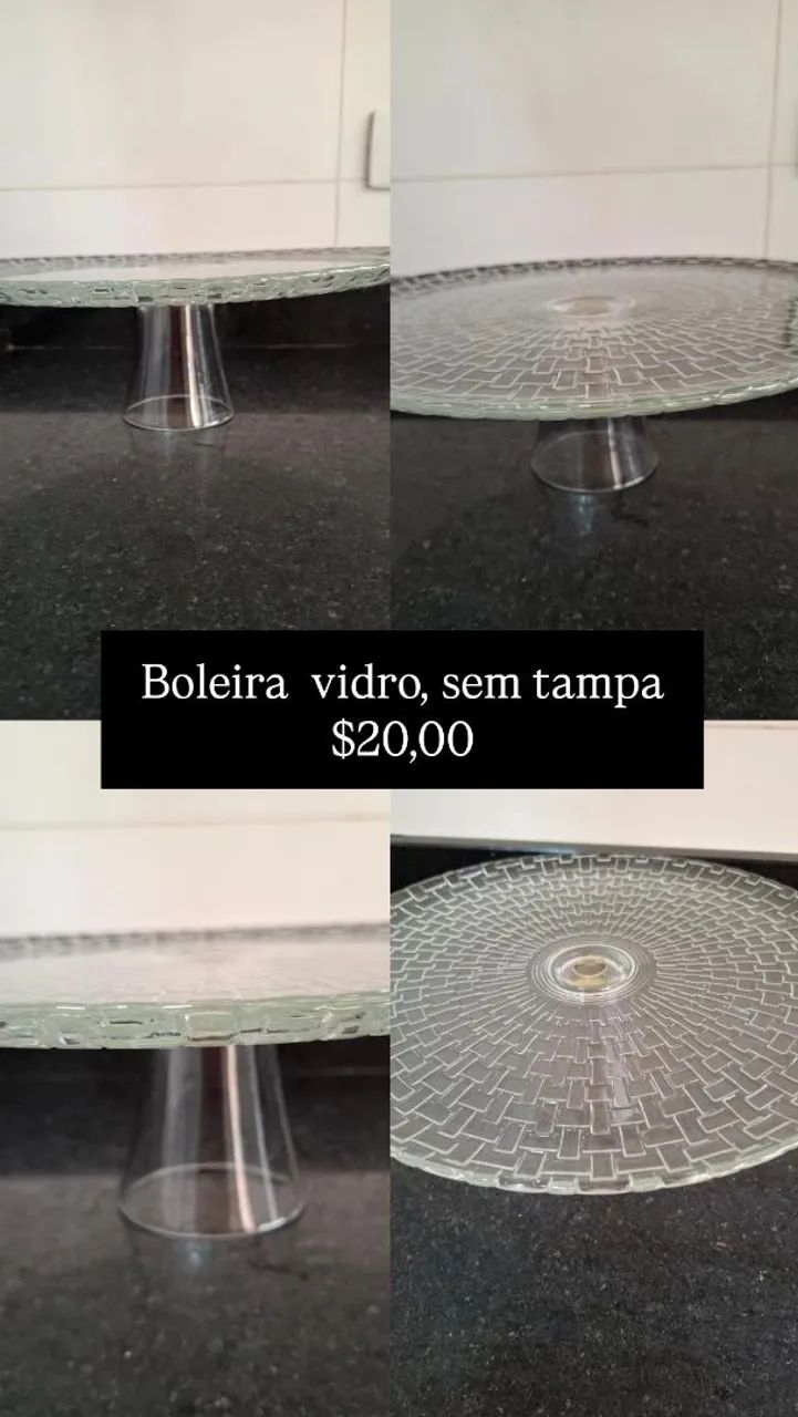 Boleira em vidro