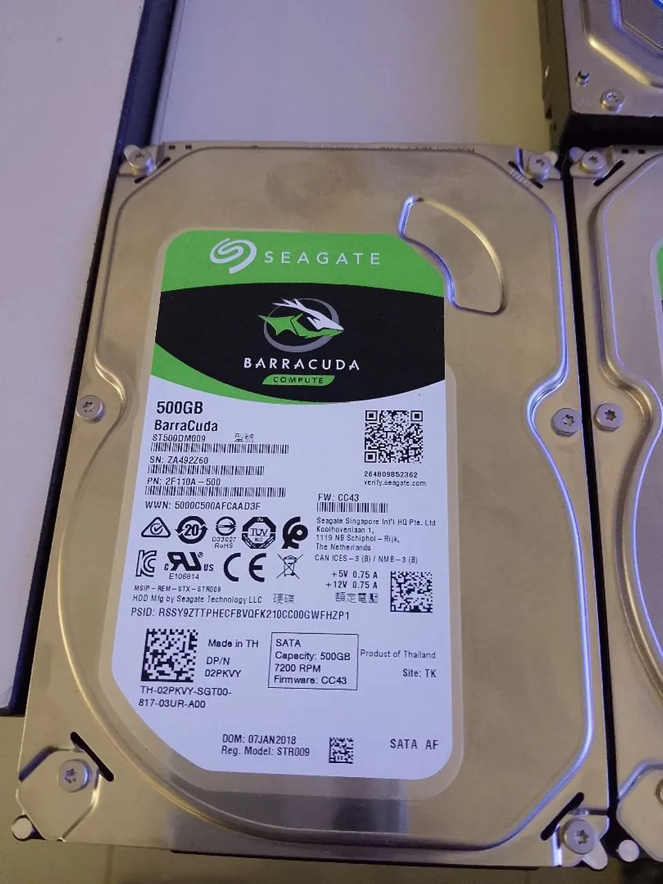 HD SEAGATE BARRACUDA 500GB