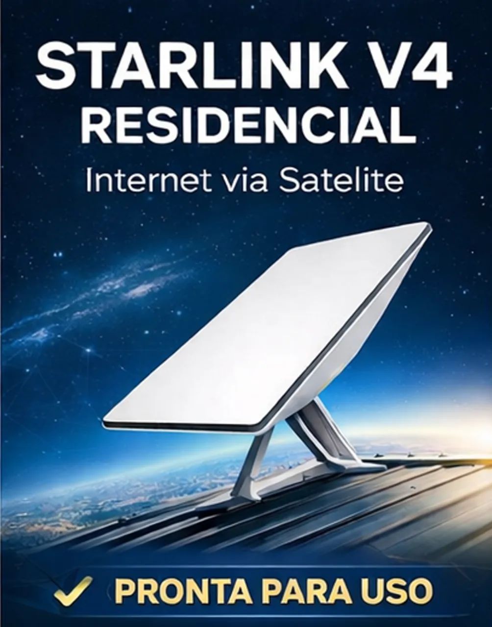 Starlink V4 Internet Satélite Wi-fi 6 Alta Velocidade + 24 meses de Internet - Foto 2