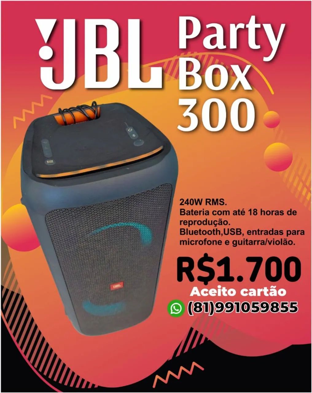 caixa jbl