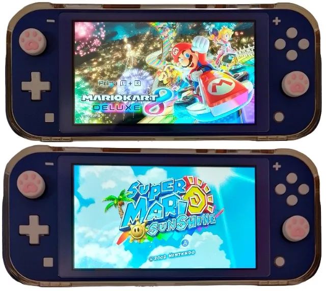 Console Nintendo Switch Lite Azul Atmosphere Micro SD 128GB - Foto 2
