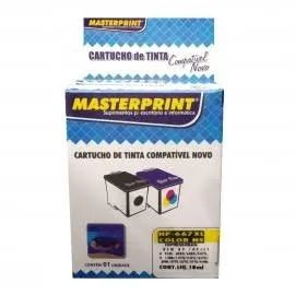 Cartucho HP 667 xl COLORIDO compativel da Masterprint - Foto 2