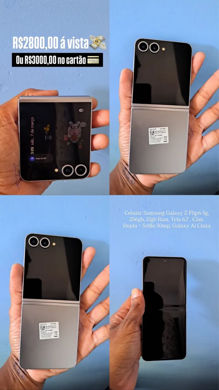 Celulares SAMSUNG GALAXY Z FLIP3 Usados, seminovos e Novos no Brasil
