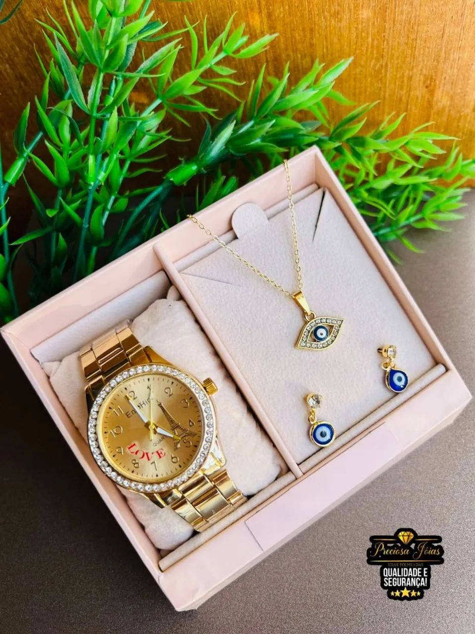 Relógio feminino+ colar e brincos ? - Foto 3