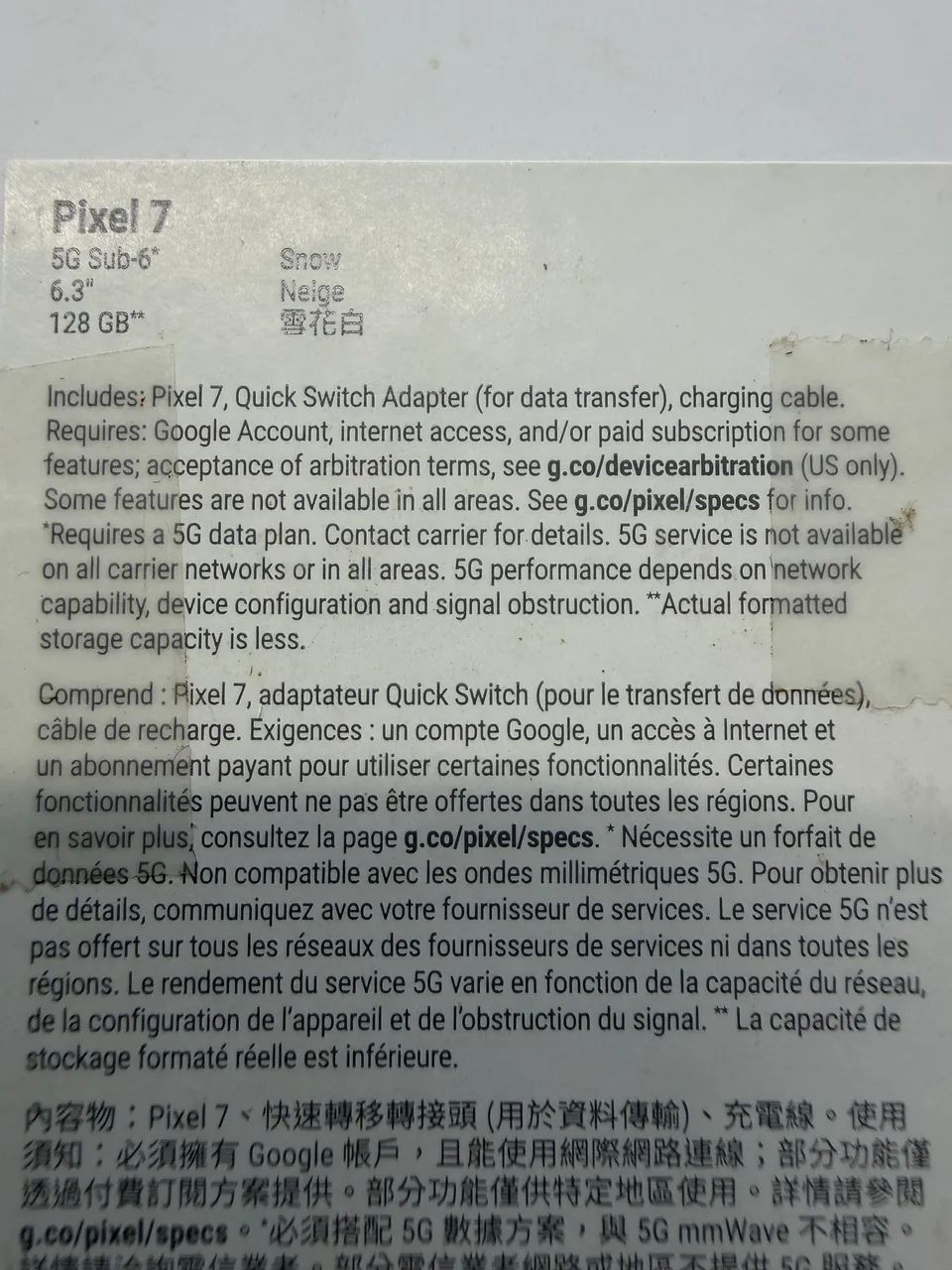 Google Pixel 7 128 GB Branco - Foto 5