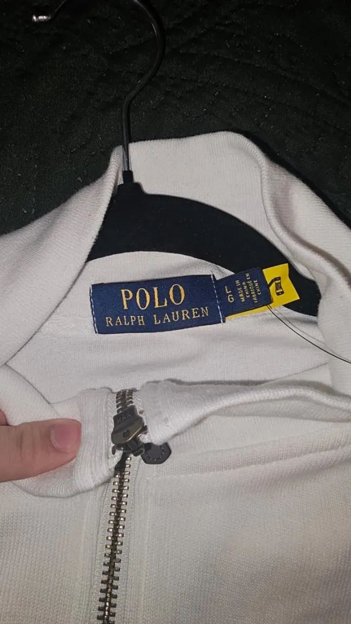 Quarter zip ralph lauren branco - Foto 4