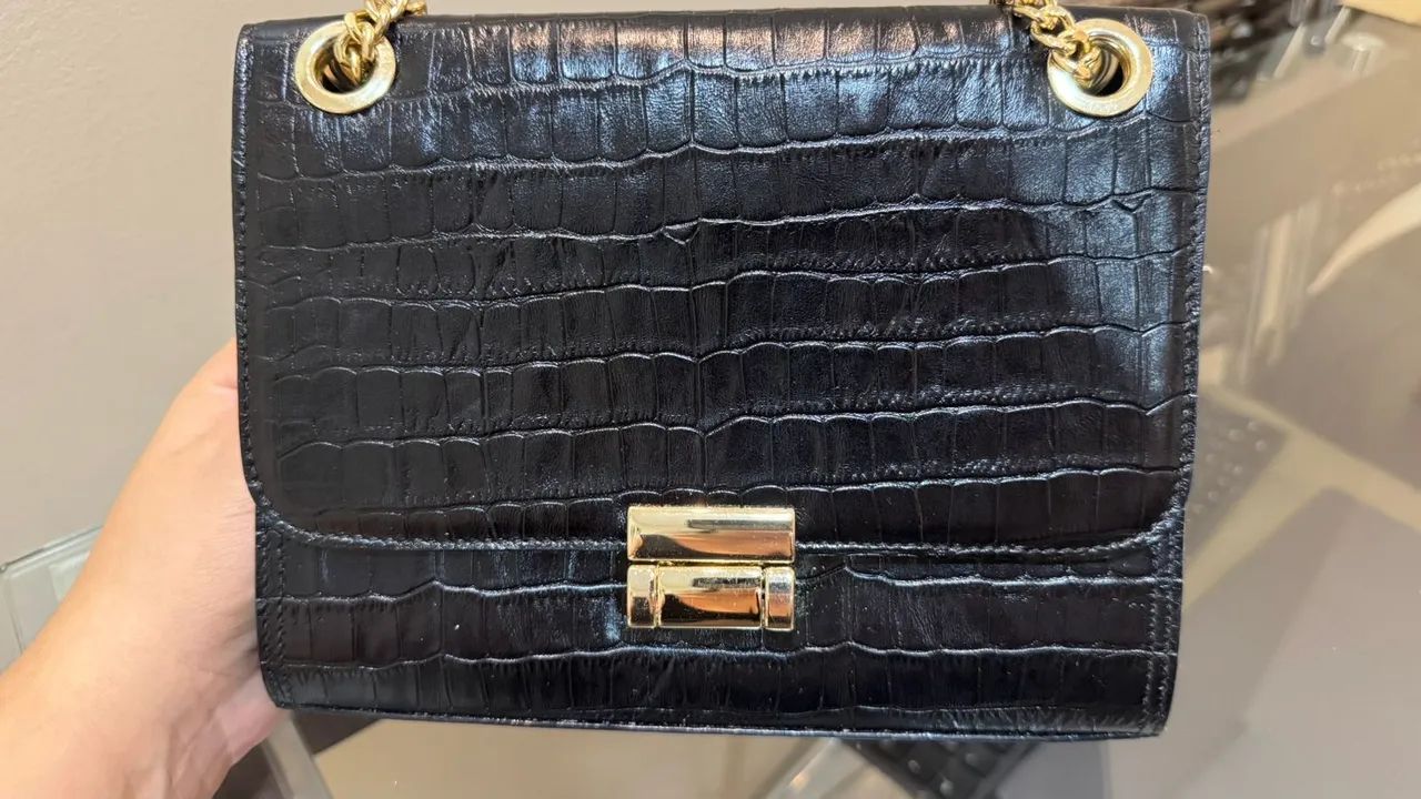 Bolsa de couro Croco Marca UZA - Foto 3