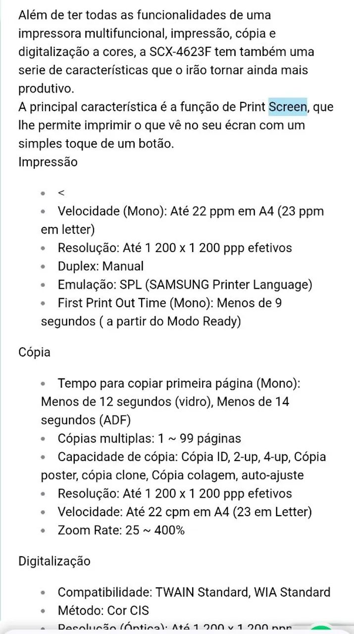 Impressora Samsung scx4623f toner laser  - Foto 3