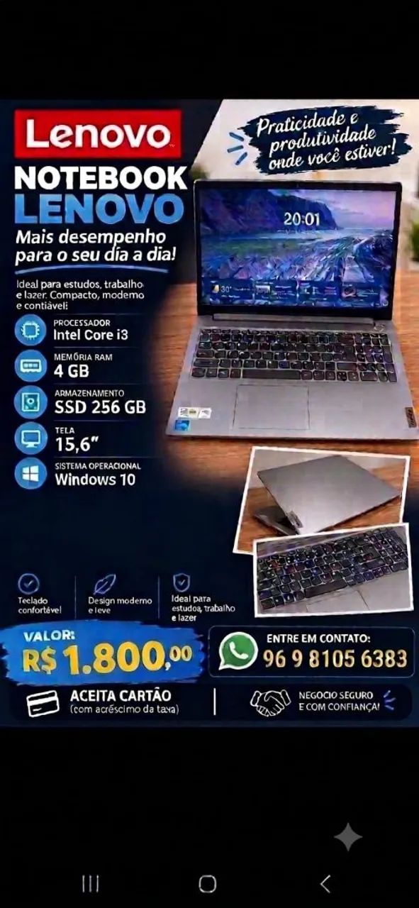 NOTEBOOK SEMI NOVO
