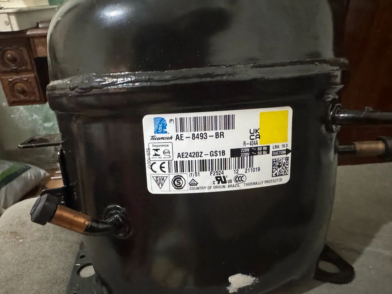 Compressor tecumseh 220V 