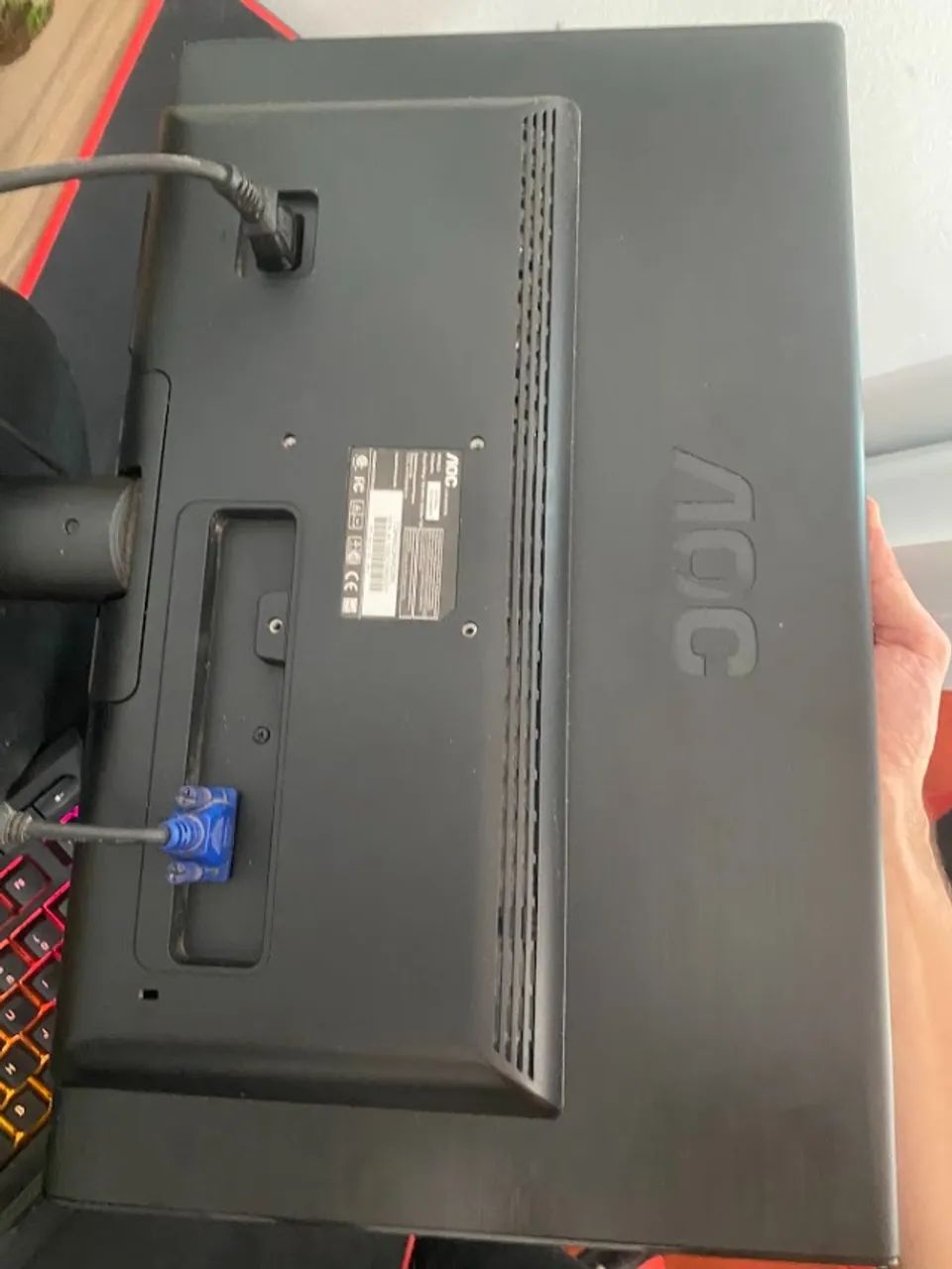 Monitor AOC 21.5" - Com defeito na tela - Foto 4