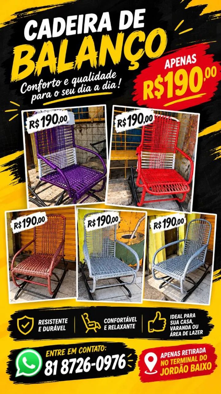 Cadeira de balanço  - Foto 4