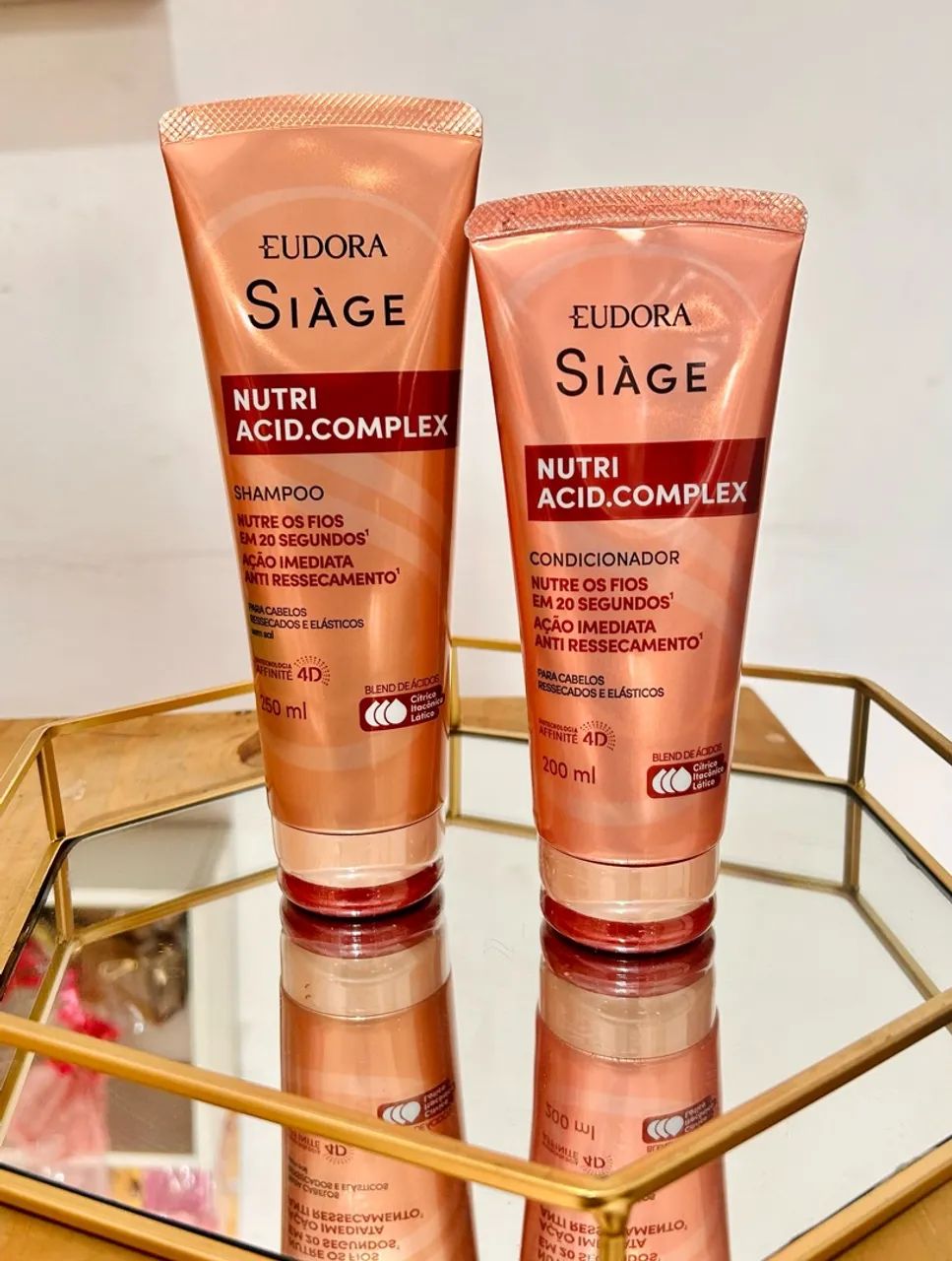 Kit EUDORA SIÀGE (Shampoo e condicionador Nutri Acid. Complex)