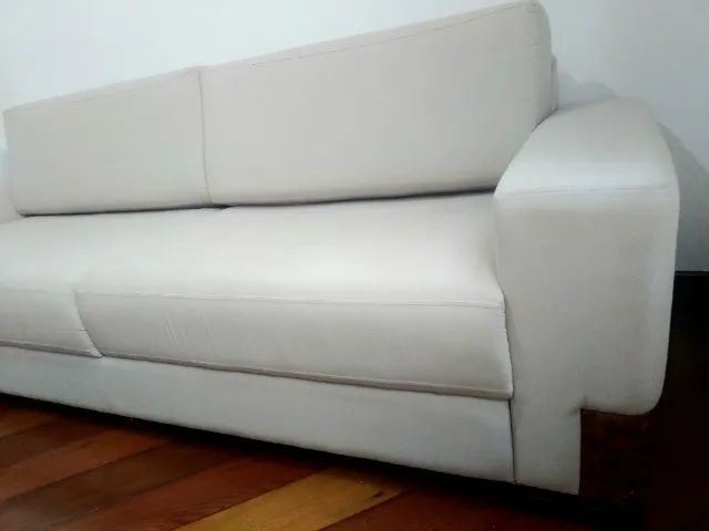 LINDO SOFÁ PARA SALA DE VISITAS, 4 PESSOAS, SEMI-NOVO... - Foto 3