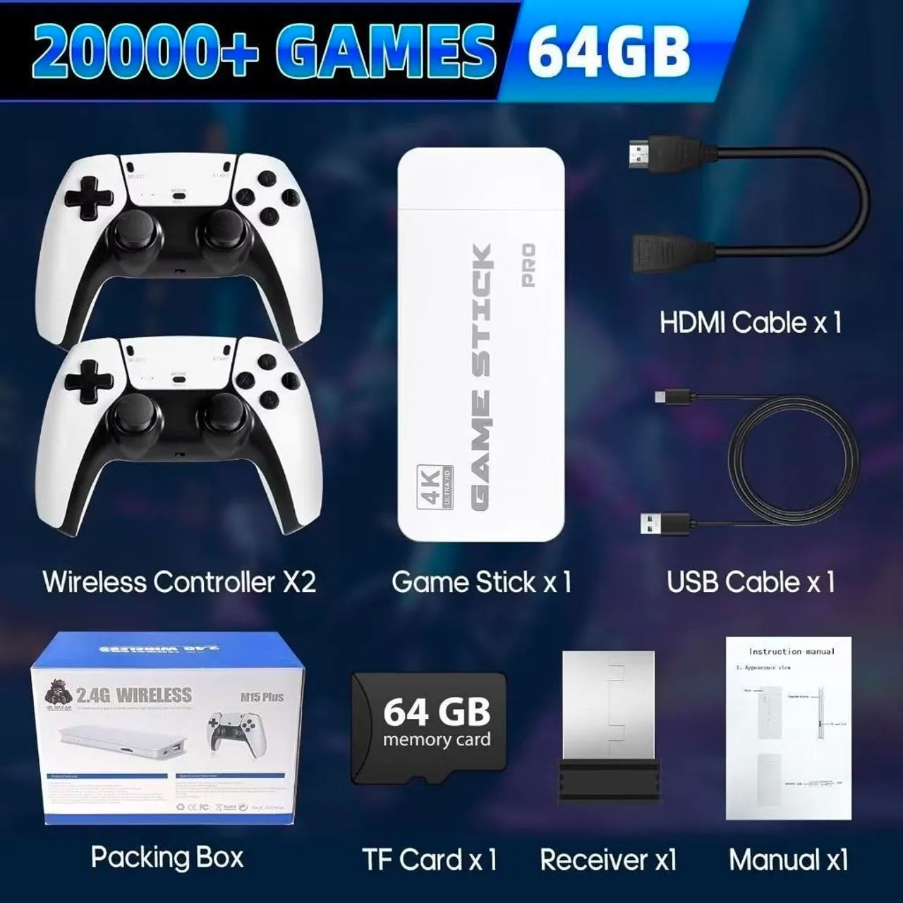 Game stick M15 Plus - Foto 3