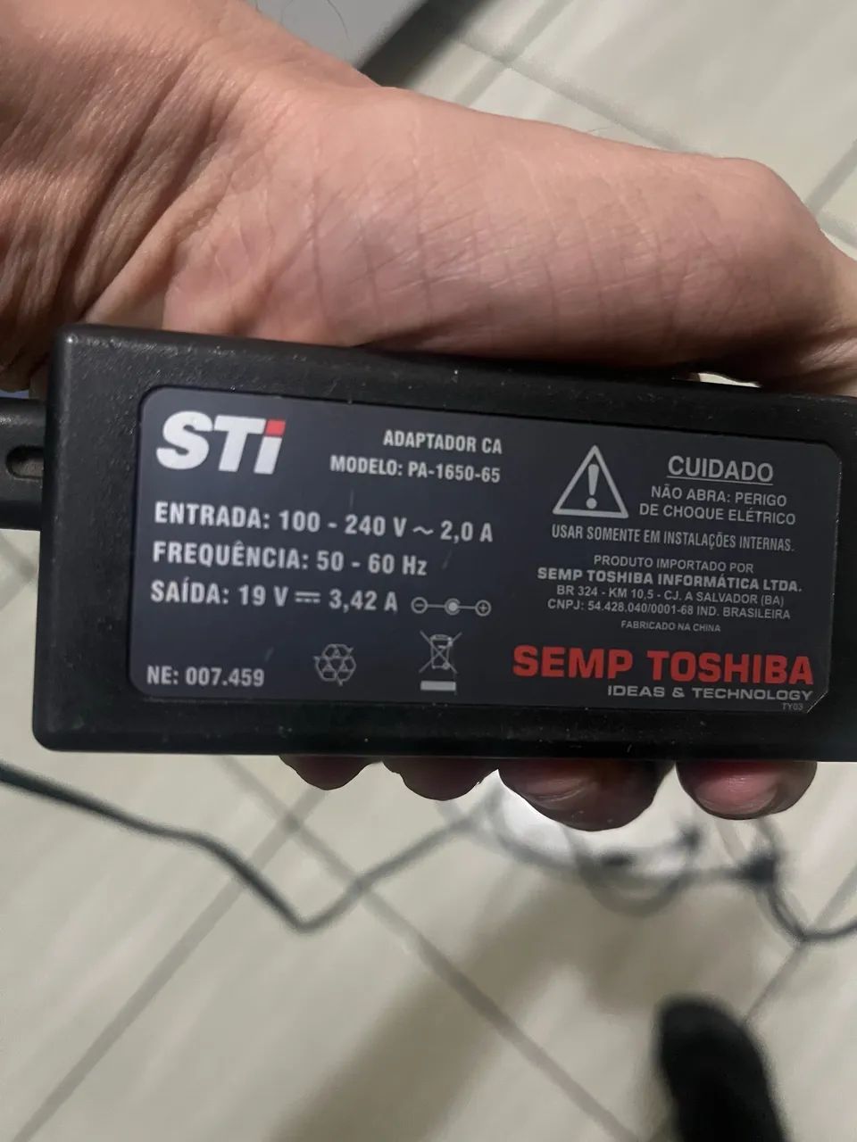 Fonte de Notebook STI Original 