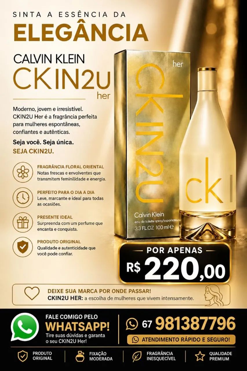 Perfume Ck2u original e lacrado 