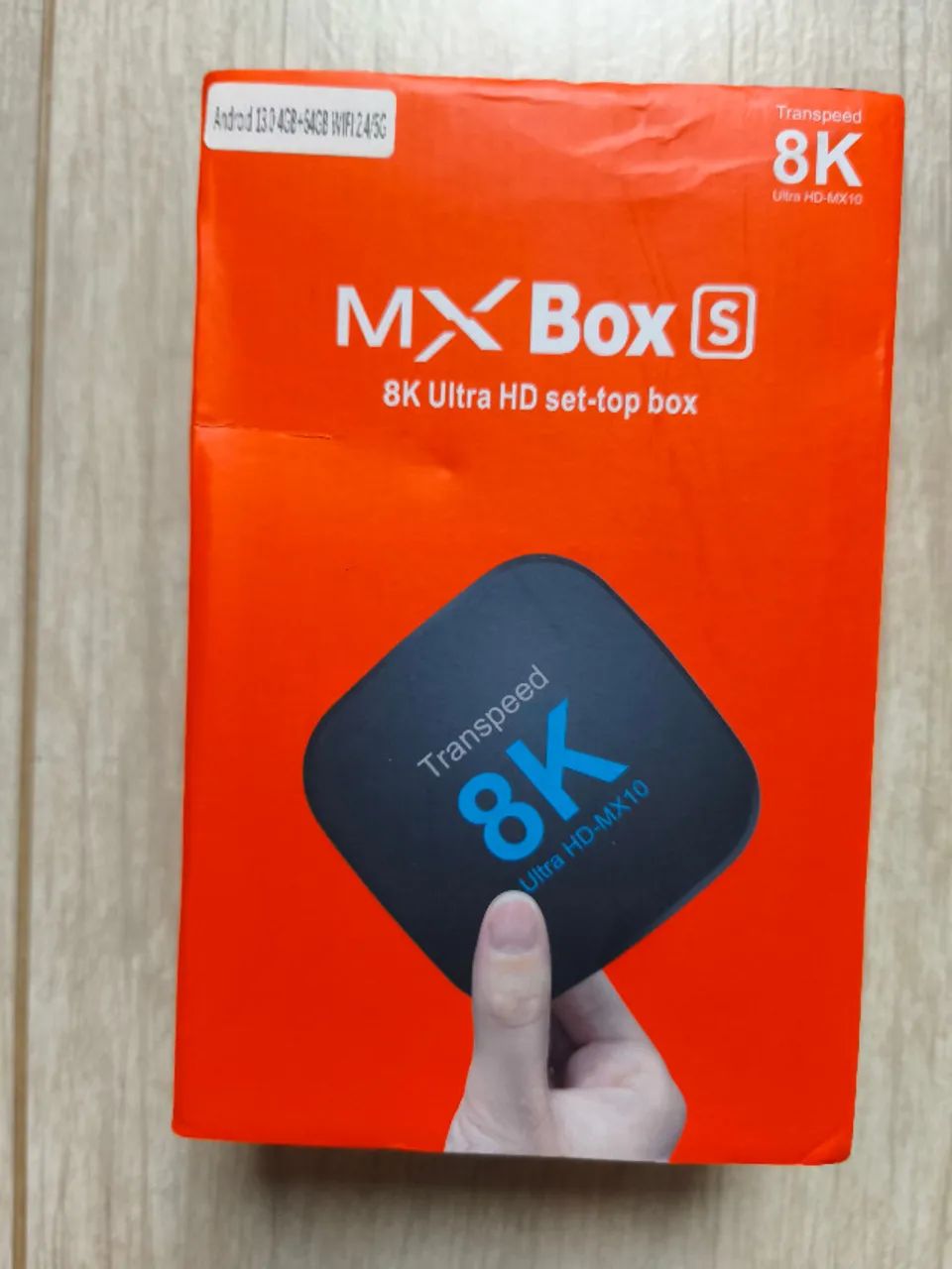 TV Transpeed MX10 8K - Android 13 - 4GB RAM 64GB - Novo na caixa