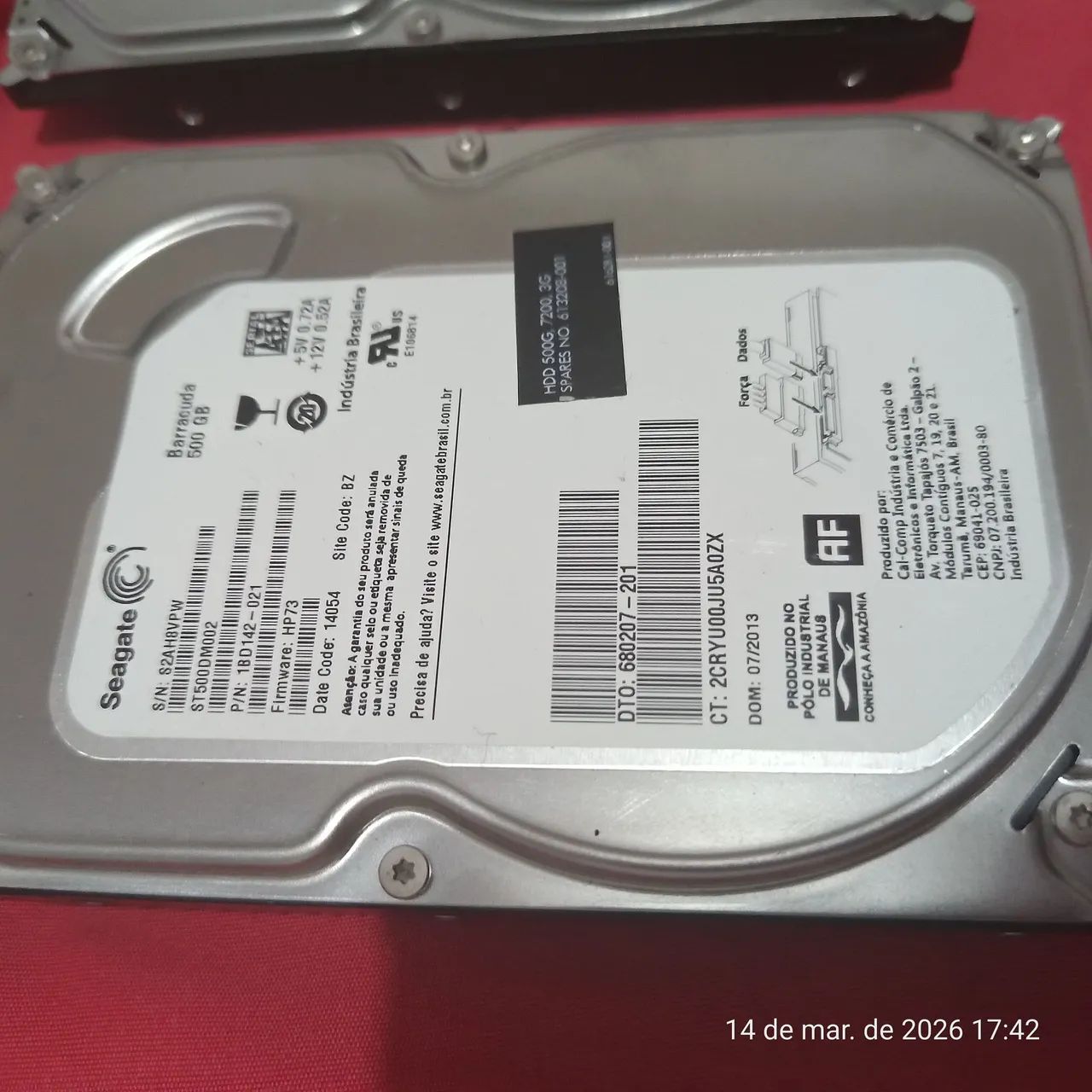 HD de Desktop Sata de 500GB (cada) - Foto 2
