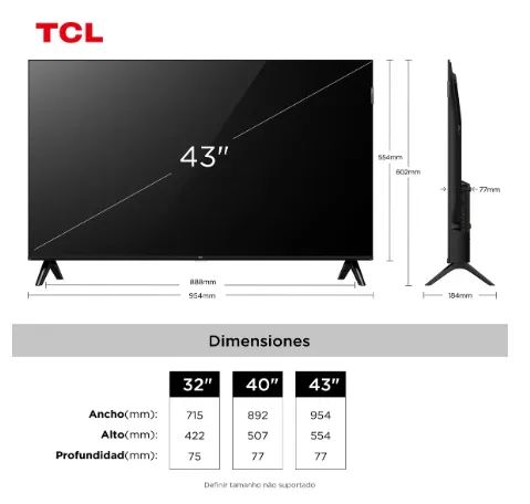 Smart TV TCL 43 polegadas 127v - Foto 3