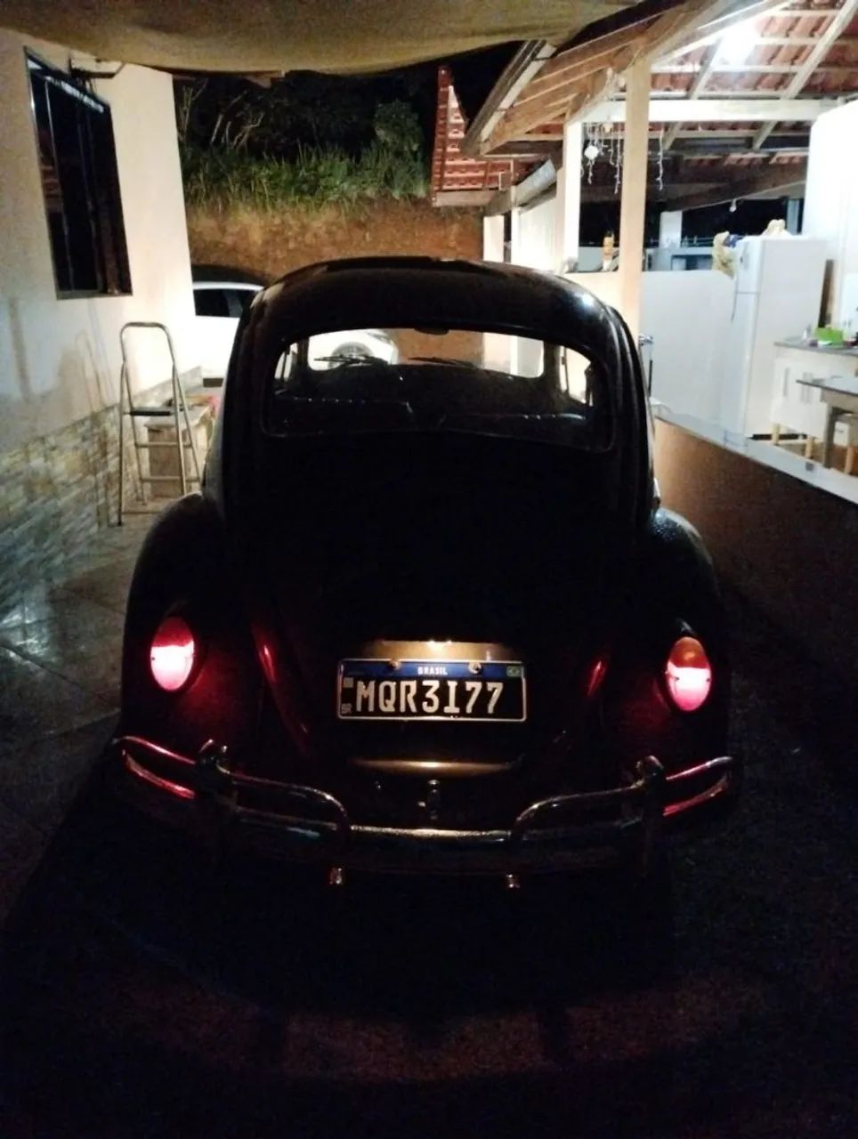 Fusquinha 1968 Placa Preta para Casamentos e Eventos Retrô - Foto 3
