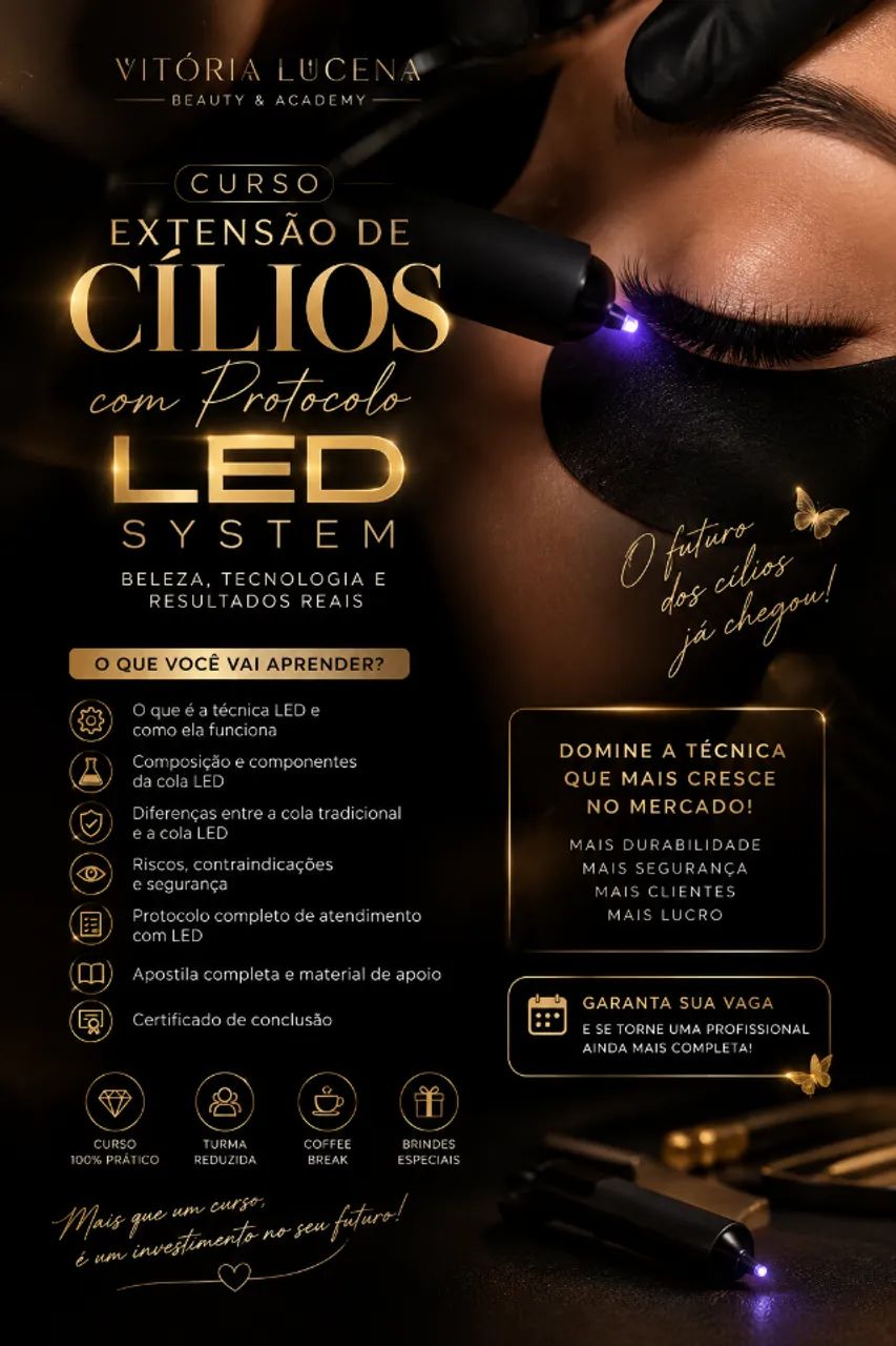 CURSO CÍLIOS TECNOLOGIA LED SYSTEM