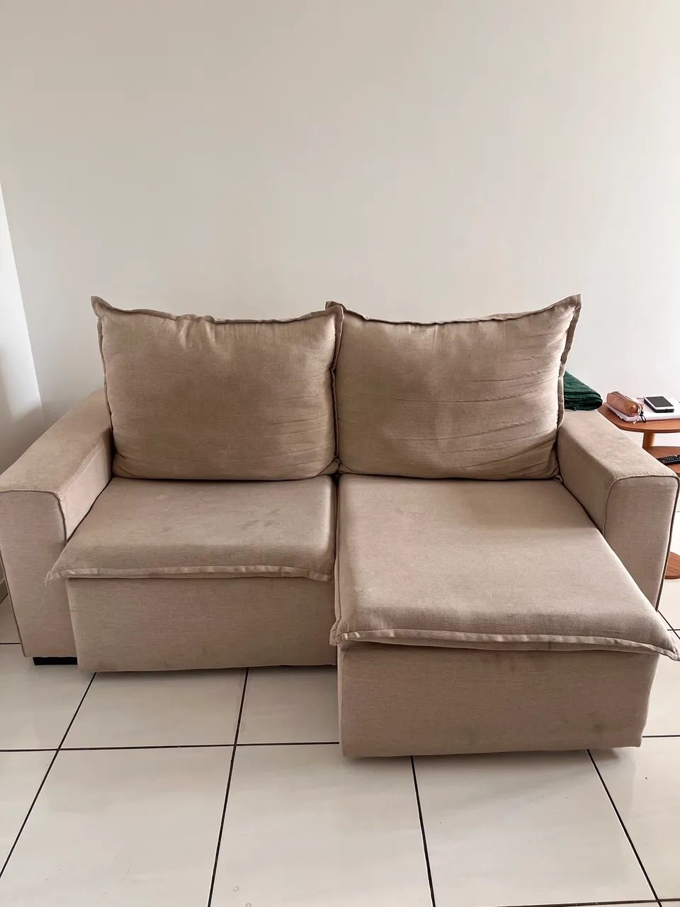 Sofá retrátil 2 lugares 