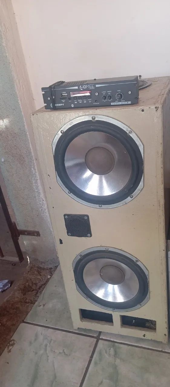 2 caixa de som aparelho de som e caixa caseira - Foto 2