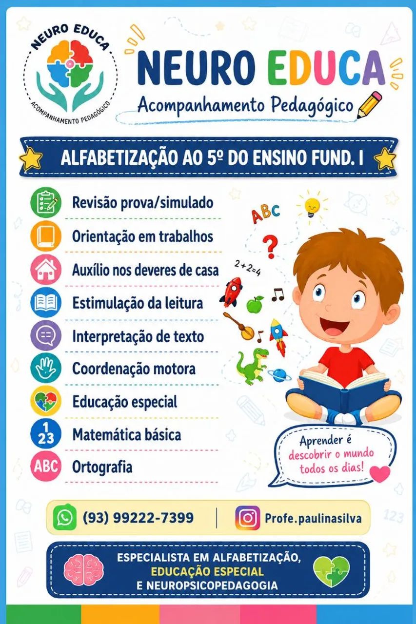 Reforço e acompanhamento pedagógico 