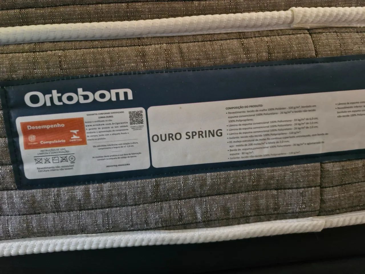 Cama box solteiro Ortobom com colchão ouro spring - Foto 4