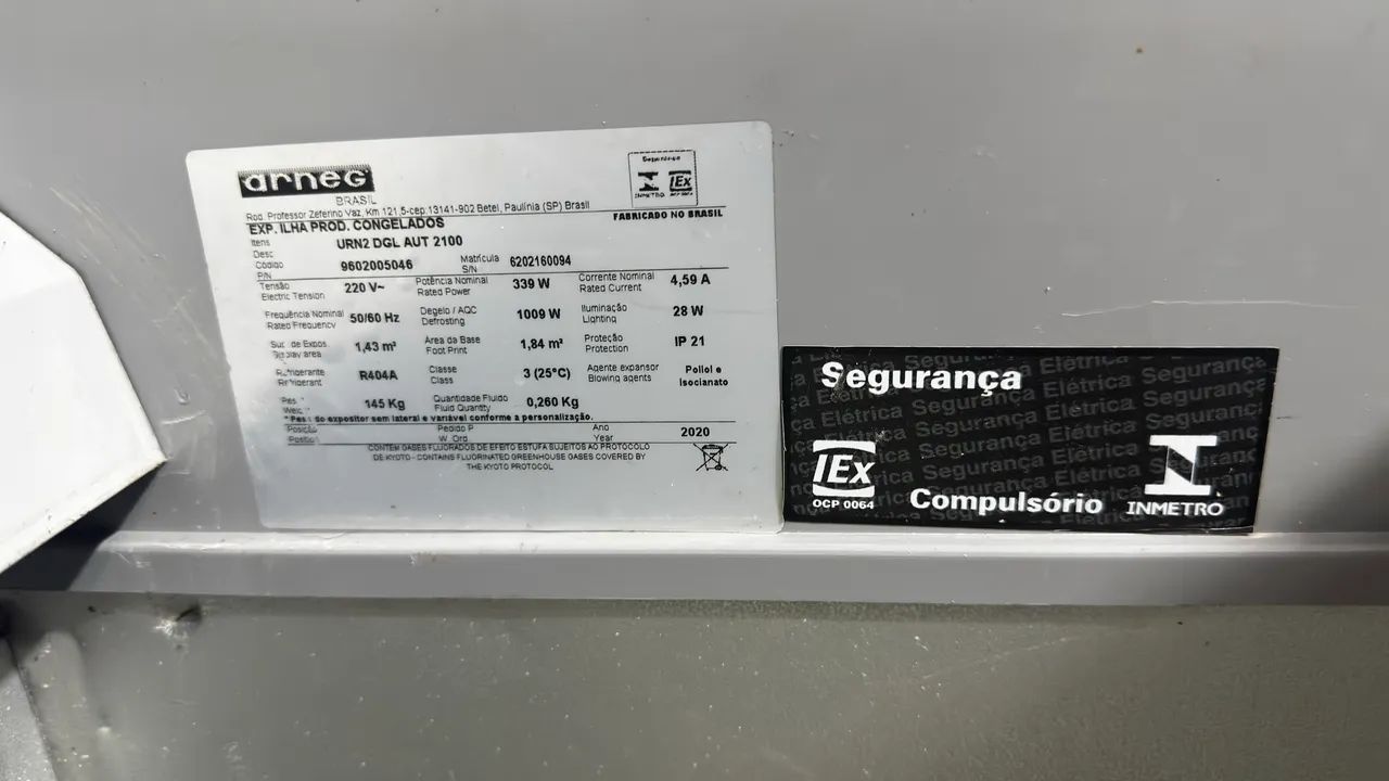 Freezer ilha exposito Horizontal 1100l Arneg - 220v  - Foto 4