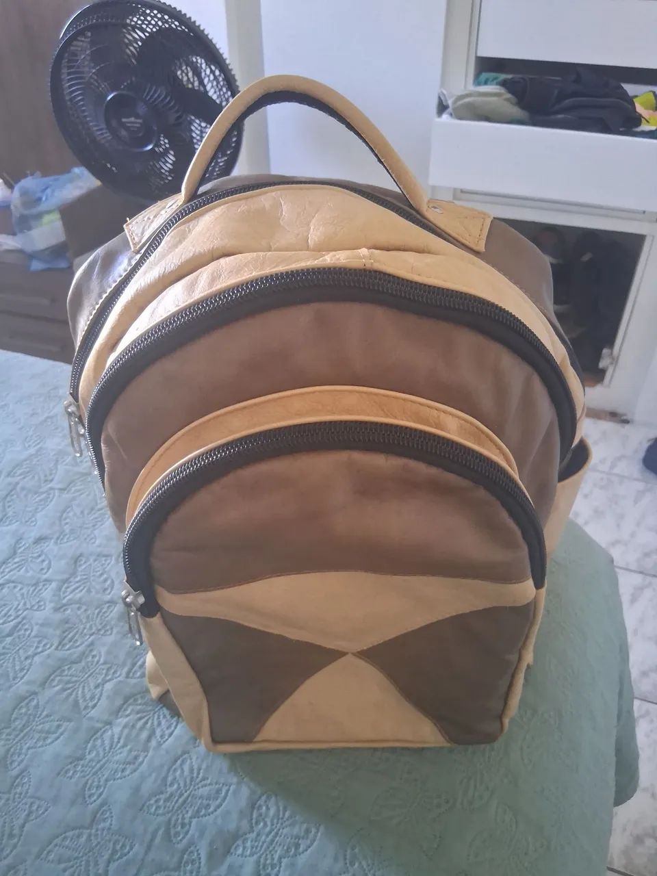 mochila de couro legitimo