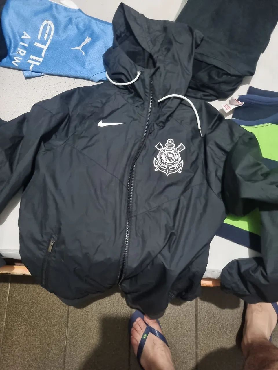 3 CAMISETAS E 2 CORTA-VENTOS DO CORINTHIANS ORIGINAIS