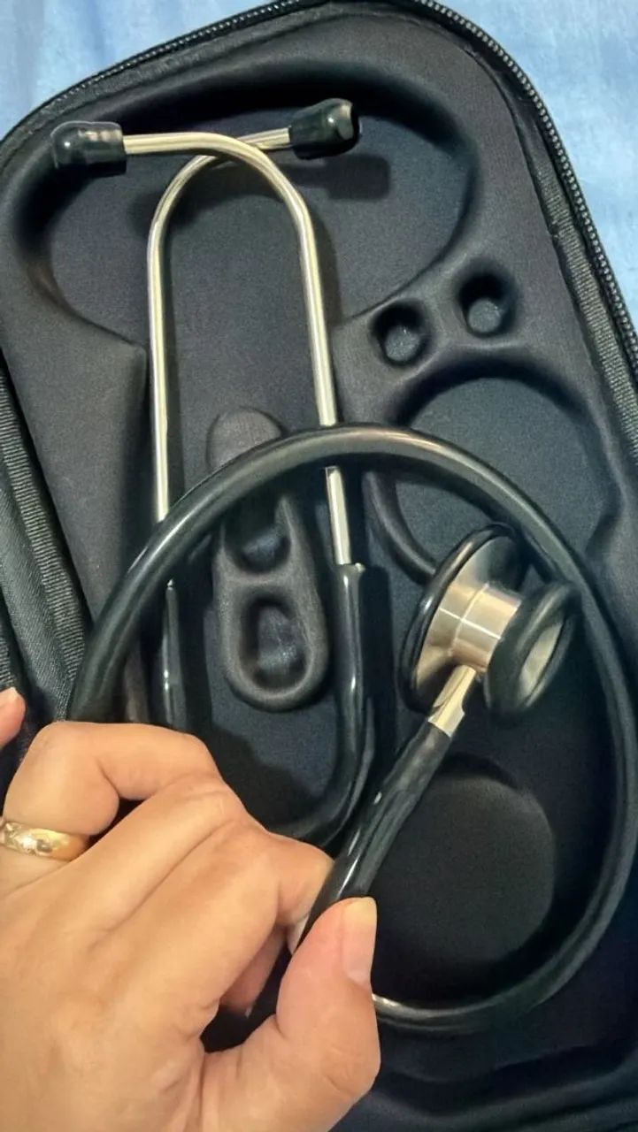 Estetoscópio bic + case + kit reparo 