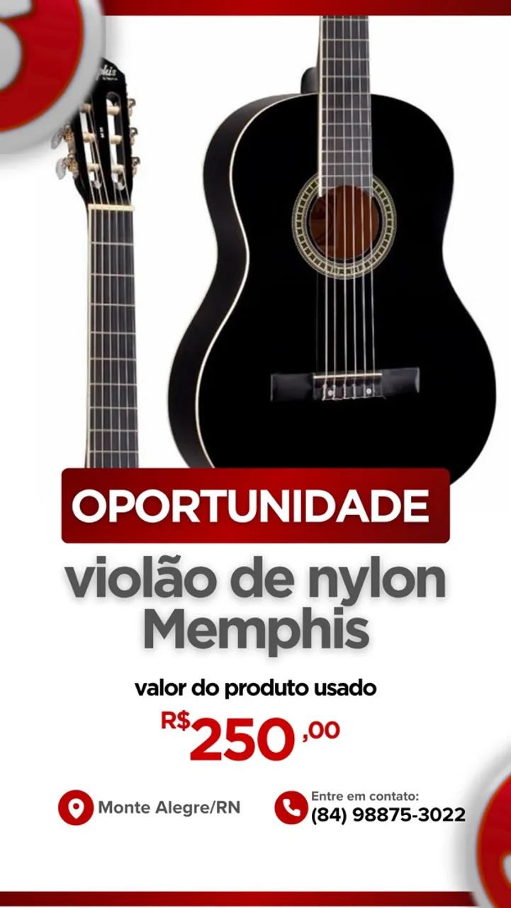 Violão de Nylon Memphis