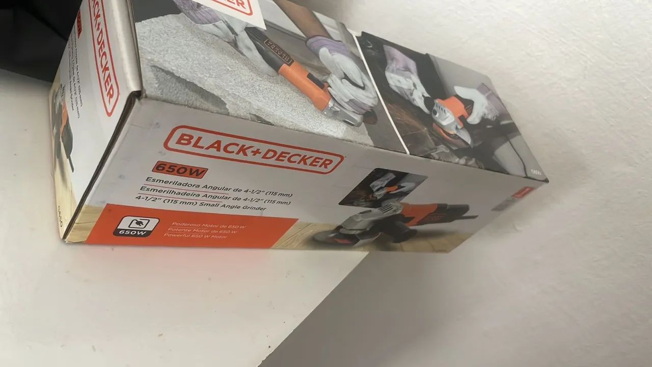 esmerilhadeira black decker