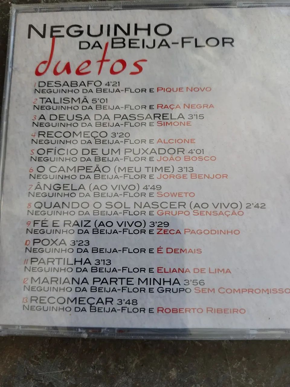 CD Neguinho Da Beija-Flor - Duetos (2002) Original LACRADO - Foto 2